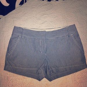 JCrew Chambray Micro Striped Shorts Size 2